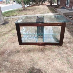 Bello Glass TV Stand / Entertainment Center – Clean Modern Look