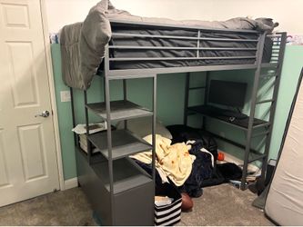 Metal loft bed