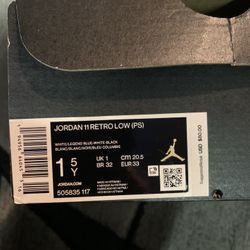Boys Jordan 11s Legend Blue