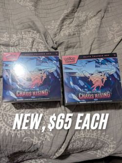 Pokemon Chaos Rising ETB Elite trainer, NEW