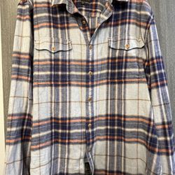 The Lucky Brand Men’s Saturday Stretch Button Front Flannel Xl