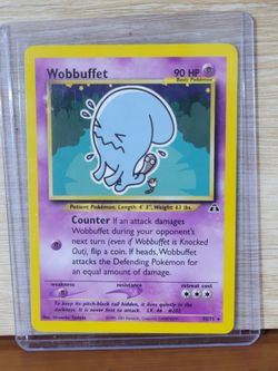 Wobbuffet 35/75 card from the Neo Discovery Pokémon Card,