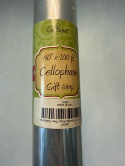 100ft x 40” Roll of Cellophane Gift Wrap