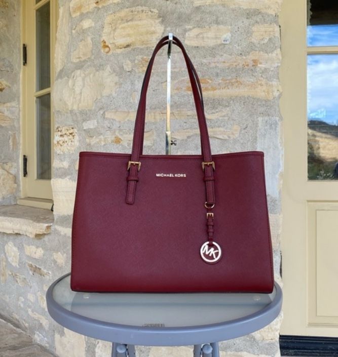 Michael Kors Brandy wine Tote