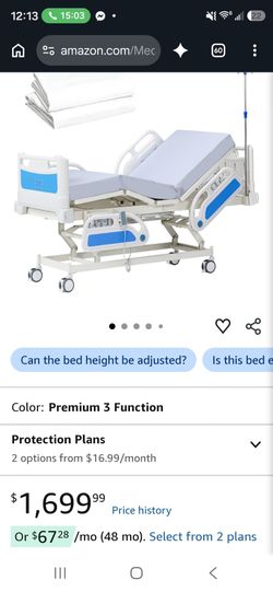 Electric Hospital Bed Premium 3 Function