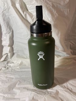 HydroFlask Wide Mouth W/Straw Lid Olive 32oz.
