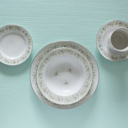Johan Haviland China "Forever Spring" 1982 Set for 2 - ONE DINNER PLATE