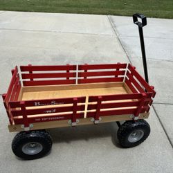 Berlin Flyer Sport Kid’s Wagon F410 – Amish Made, 10” No-Flat Tires, Red – Excellent Condition