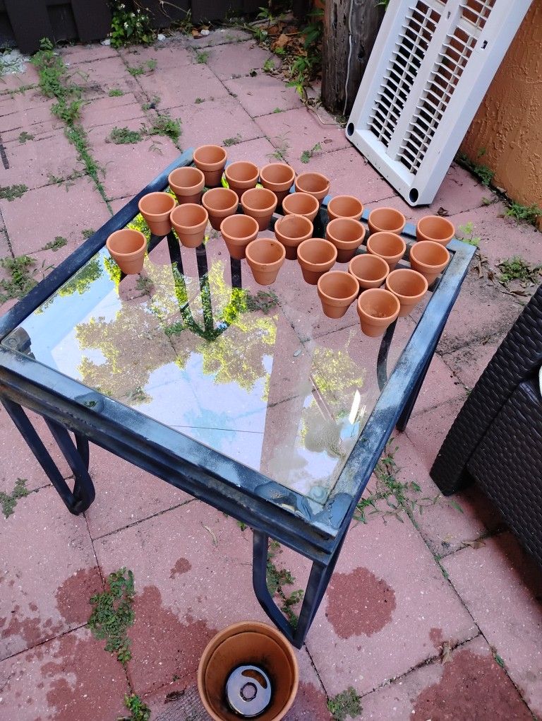 Assorted Clay/Terracotta Planting Pots And Holders