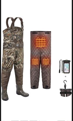 TIDEWE Chest Waders with Boots Hanger for Men, Realtree MAX5 Camo Waterproof Fishing Bootfoot Waders for Fishing & Hunting Side 13