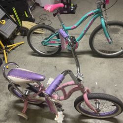 2 Girls Schwinn Bikes 🚲 In Excellent Condition Both Only Used A Few Times Around The Back Yard. 