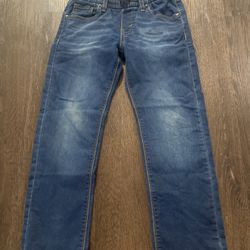 Boys Elastic Waist Jeans Size 8 By Levis Denizen #9