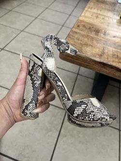 Snake Print High Heels 