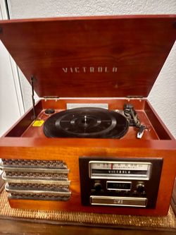 Victrola Record Player Turntable with FM Radio