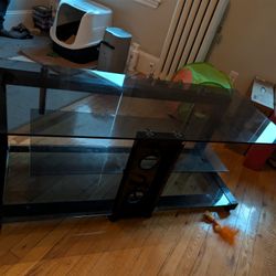 FREE glass Entertainment Center