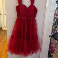Red & Silver Dress Halloween Costume 