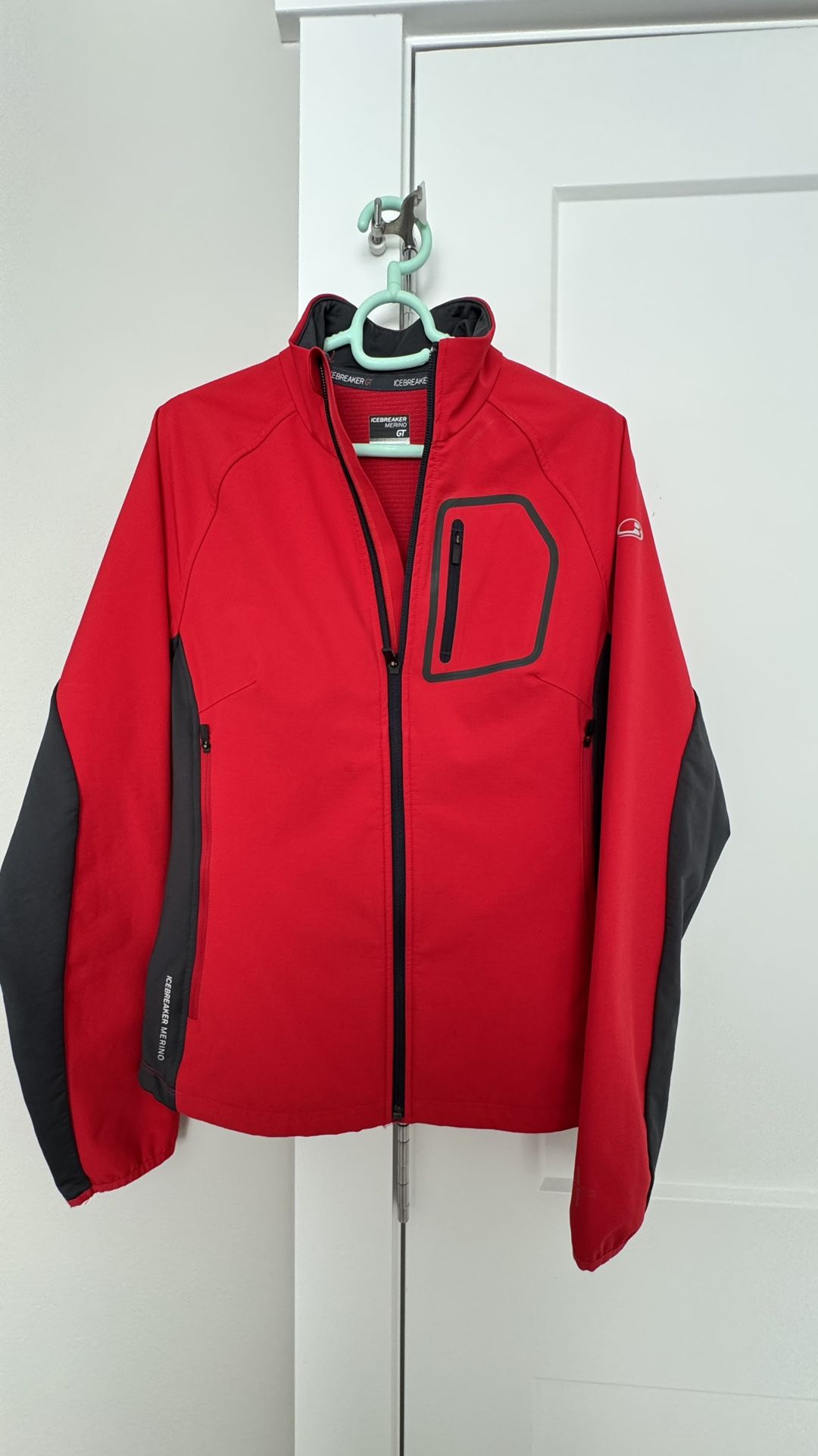 Icebreaker Merino Wool GT full Zip Hiking Jacket woman S