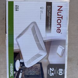 NuTone 80 CFM Ventilation Fan With Light For Bathroom