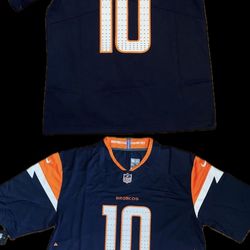 Denver Broncos Nix  Nike stitched jerseys in mens size small Upto 3x  $55 each or 2/100  Also have other teams on our page . 