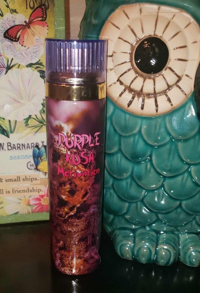 NEW PURPLE K MOTIVATION PERFUME BODY SPRAY MIST