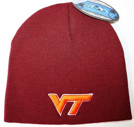Top of the World Virginia Tech Hokies Maroon Simple Knit Hat without Cuff