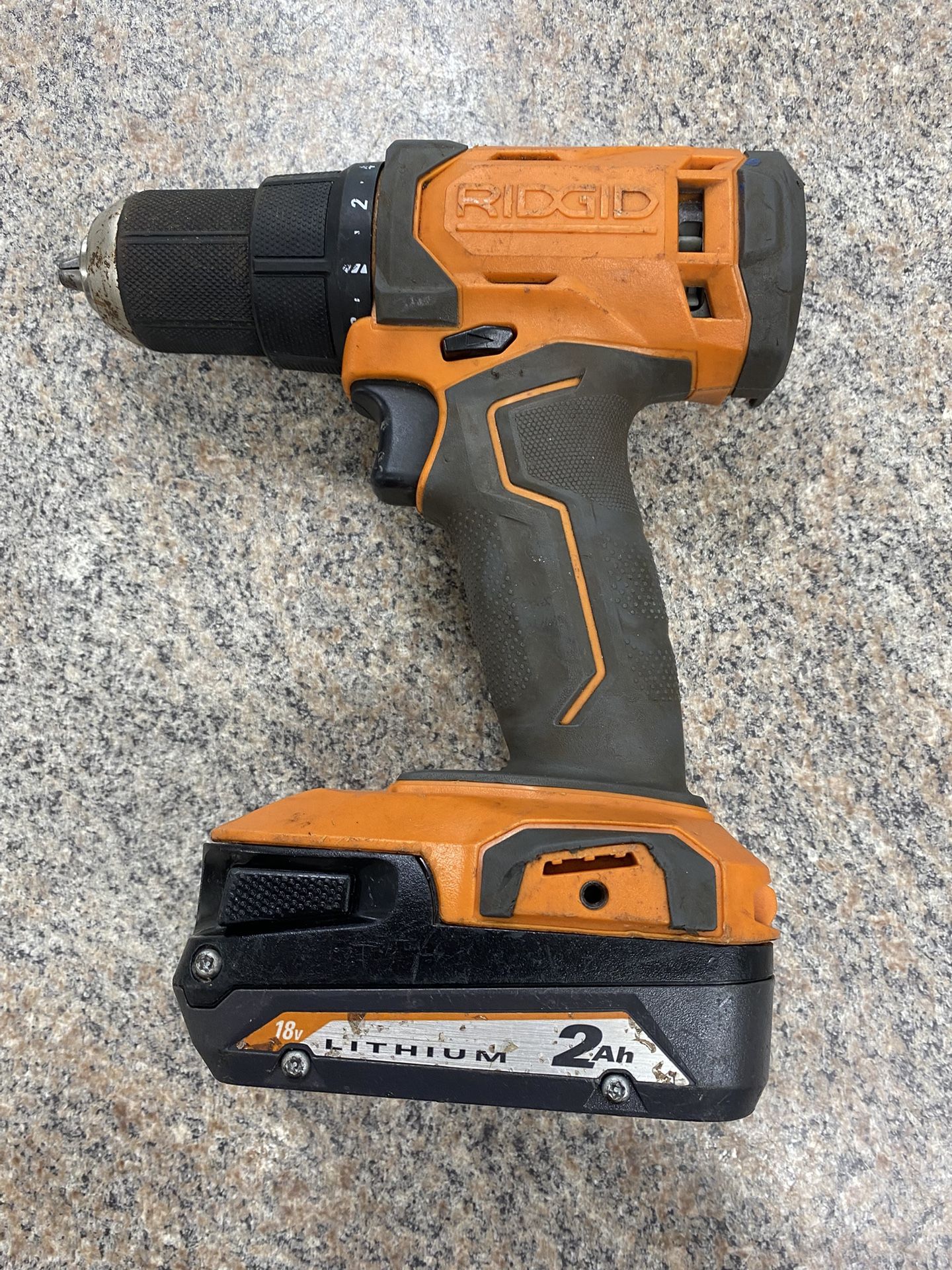 Ridgid Drill R86001 With Battery 2Ah Lithium 18V