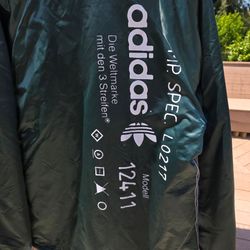 Adidas Originals x Alexander Wang Coach Jacket – Dark Green/Emerald – US Medium – Authentic