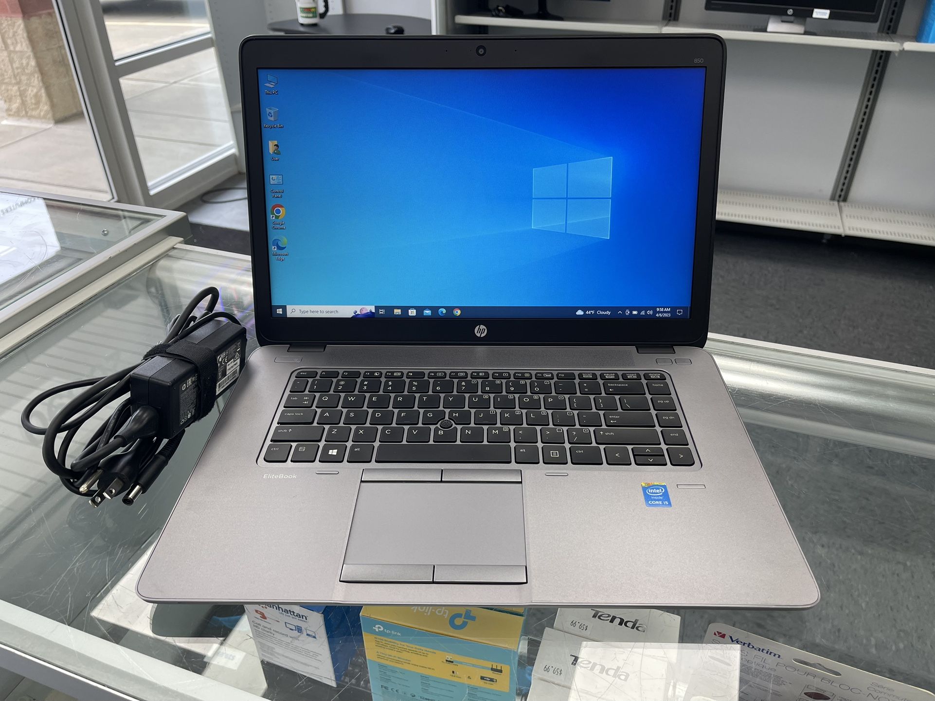 HP 850 Elitebook Laptop 15” i5 2.20Ghz 16GB Win 10 Pro