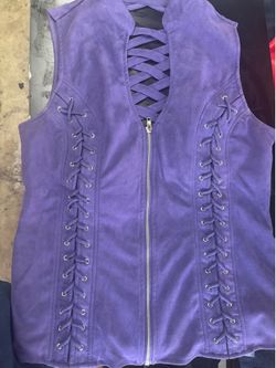suede vest shirt