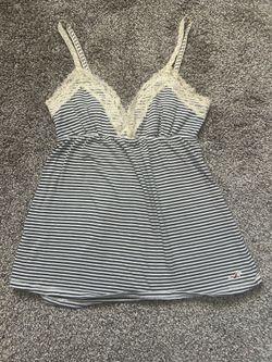 Y2k Hollister Babydoll Top w Lace Trim