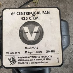 Hurricane In-line Fan 6in”