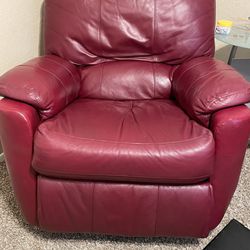 Red Leather Recliner