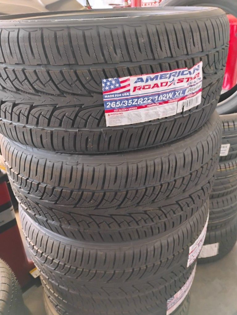 Set De Llantas Nuevas American 265 35 22