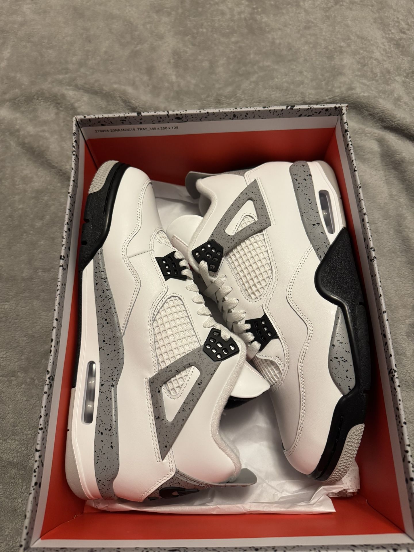 Air Jordan 4 White Cement