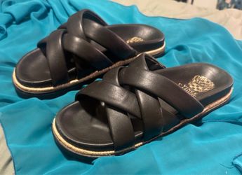 Vince Camuto Leather Slides