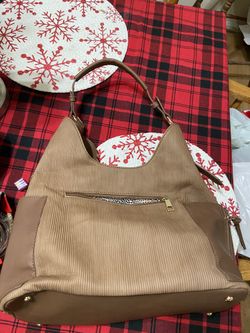 Brown Purse With Leopard Print Interior