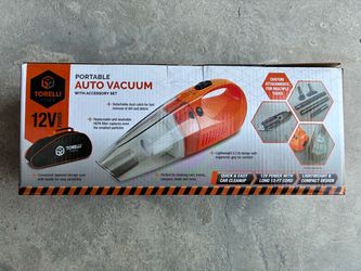 Torelli Tools 12V Portable Auto Vacuum with Accessory Set