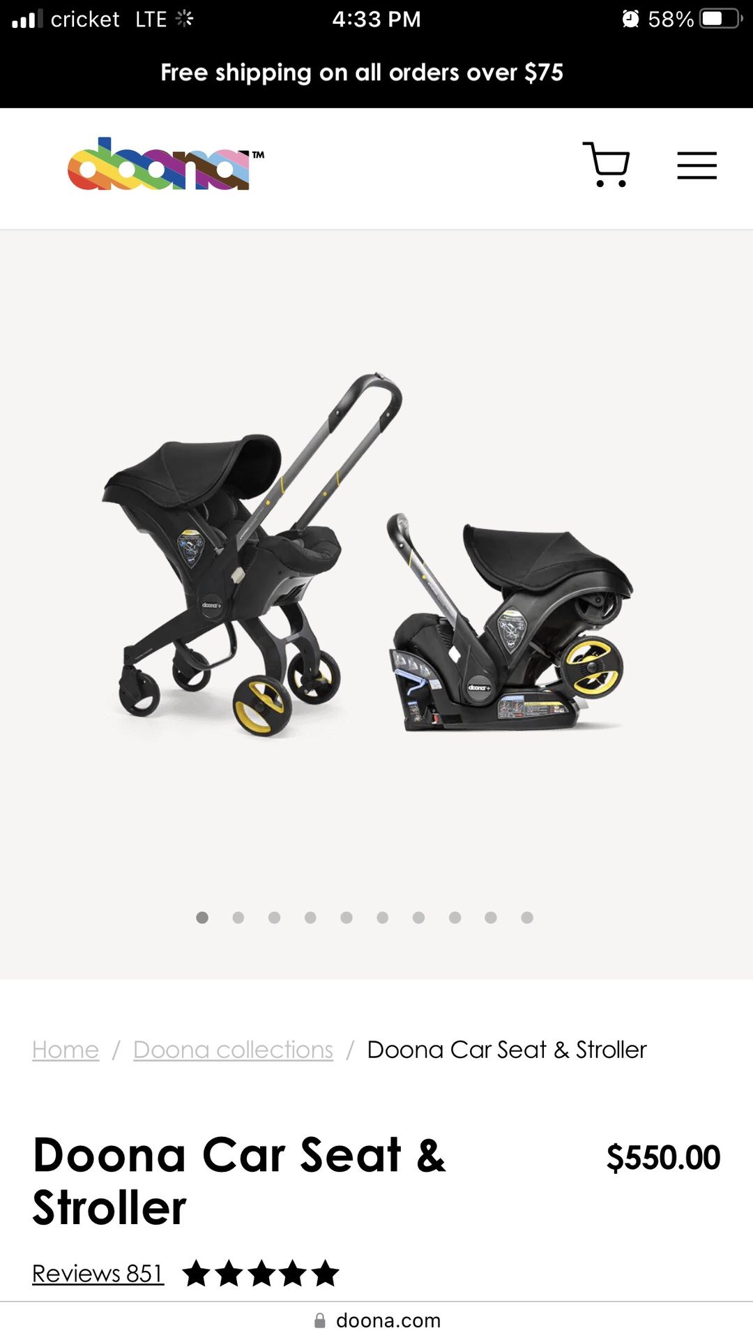 Doona Car Seat Stroller for Sale in Fresno, CA - OfferUp