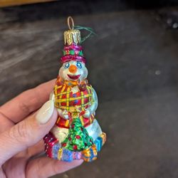 Christopher Radko Snowman Ornament 