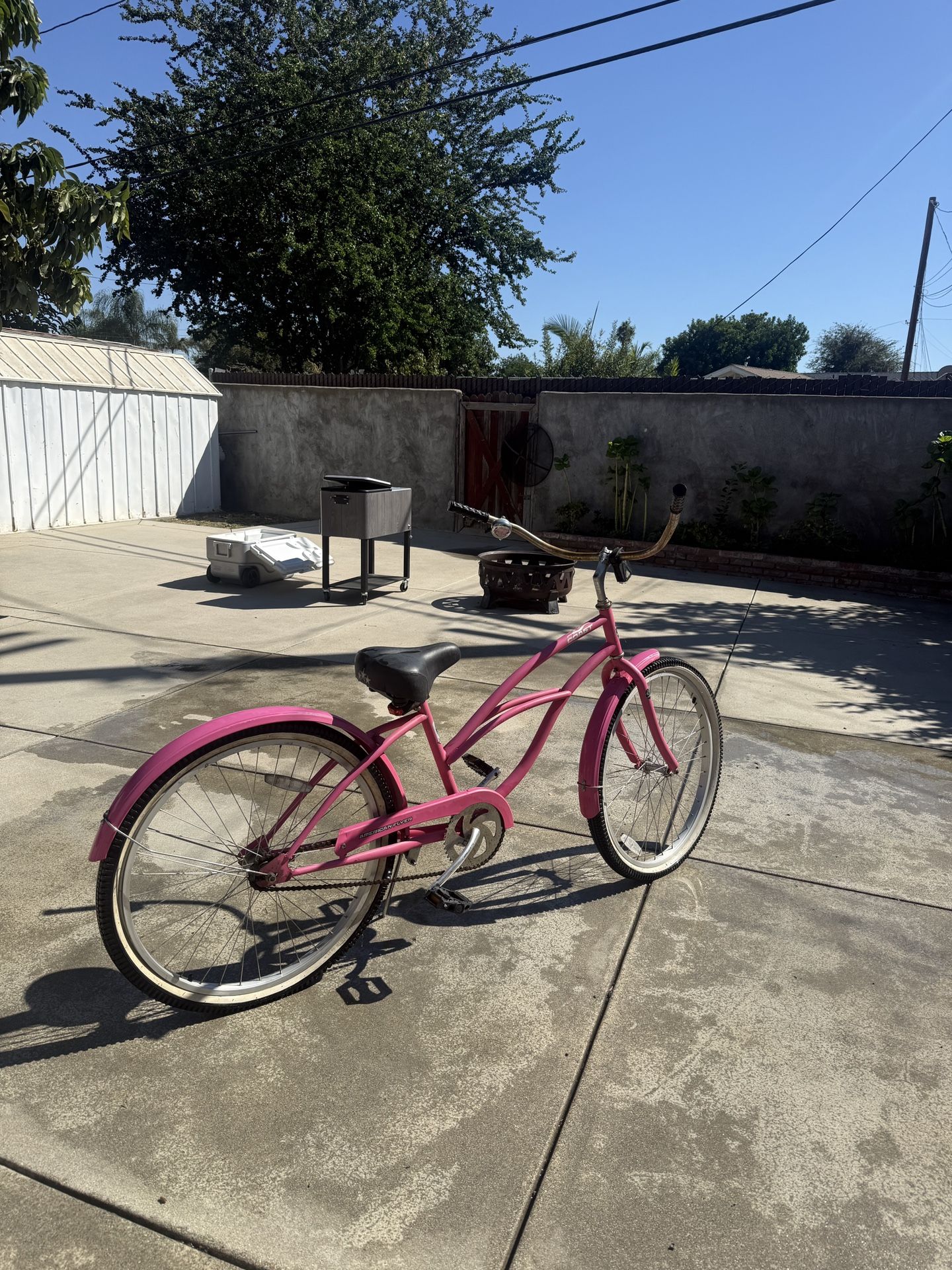 Pink Beach Cruiser Bike