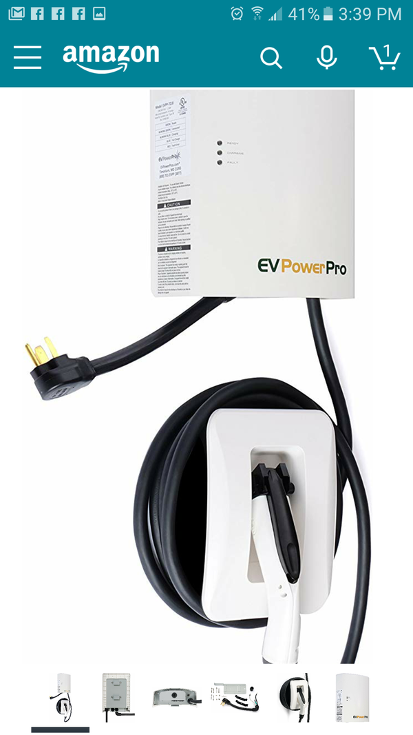 EV Power Pro 7.2kw Level 2 weatherproof Electric vehicle EV charger 18