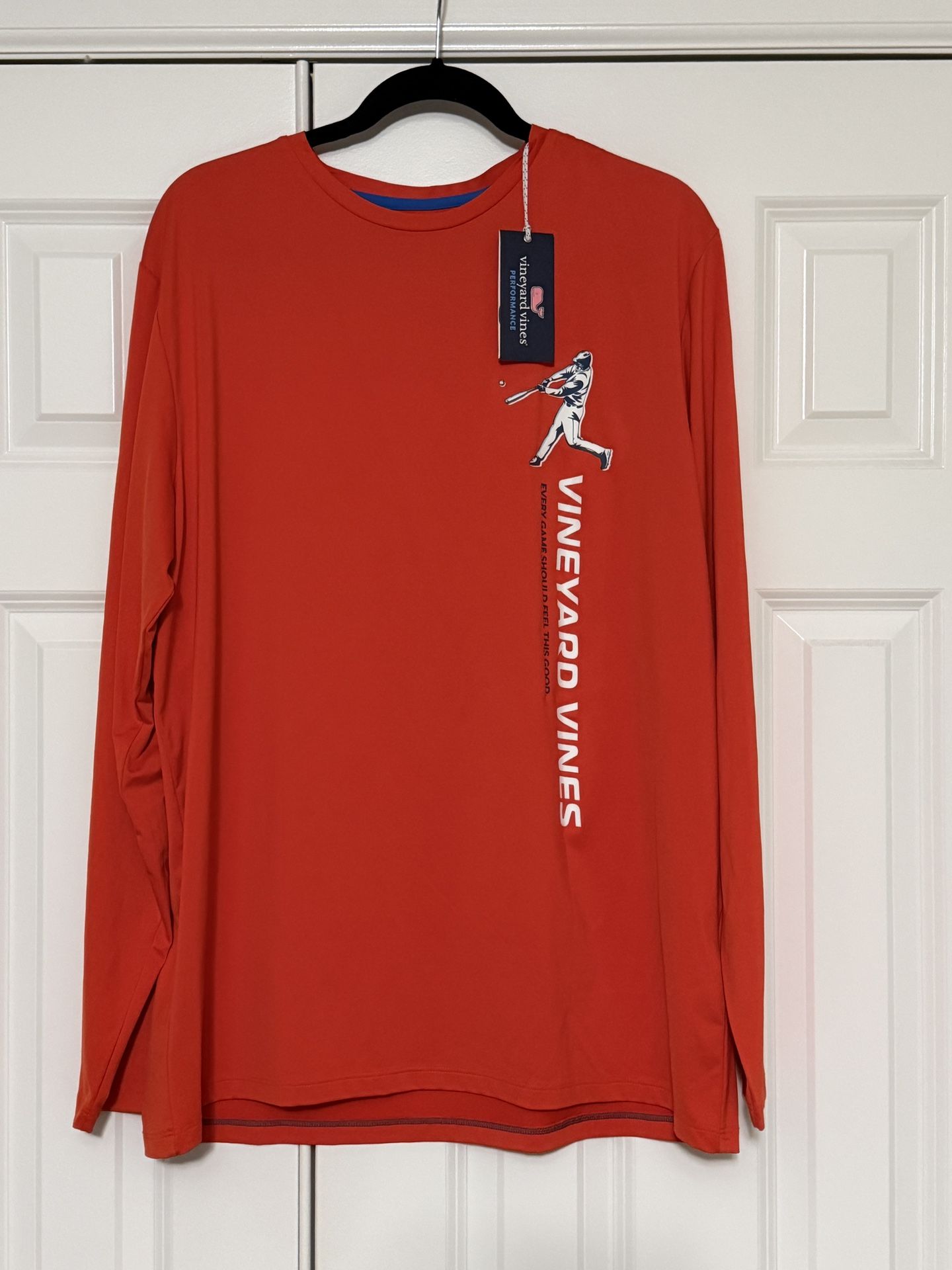 VINEYARD VINES Long Sleeve Performance HARBOR Tee LARGE NEW w/ TAGS