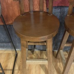 Antique Custom Made Set Of Barstools From China Created By Furniture Maker