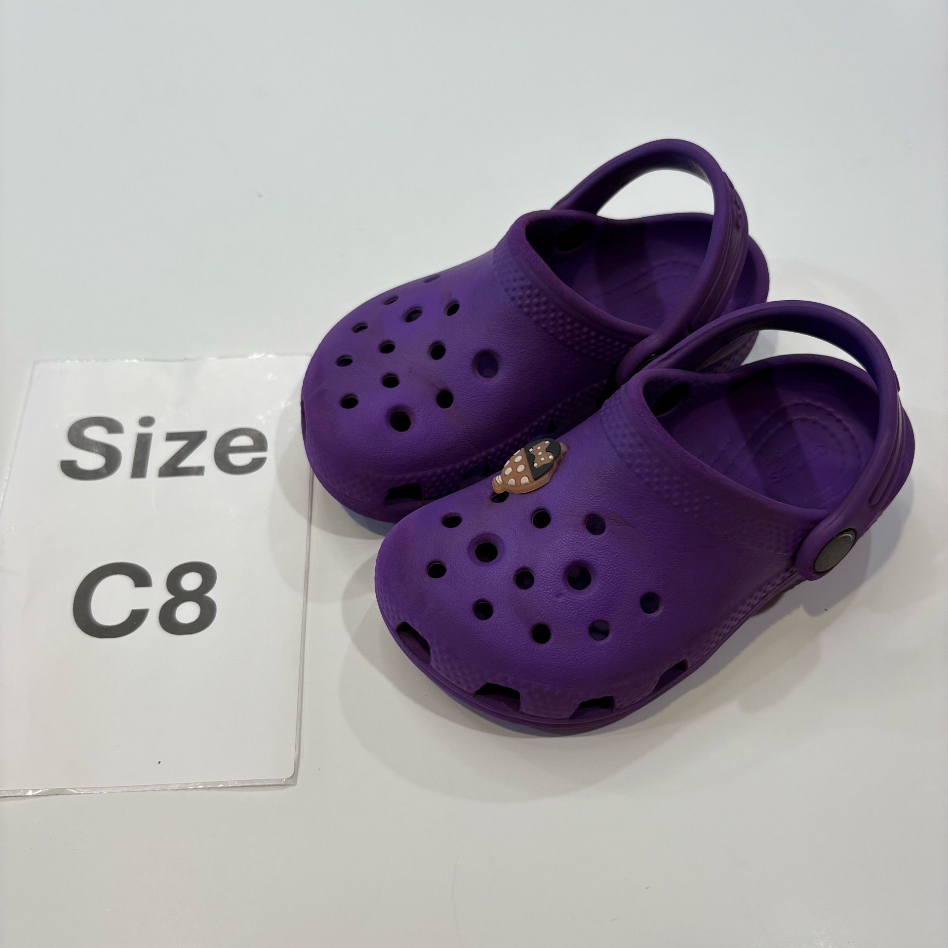 Crocs C8 Clogs Classic Slip On Sandals Summer Shoes Toddler Kids Size 8