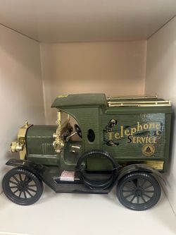 Vintage A.S.I. Ford Model T Telephone Service Truck decanter, likely from the early 1980s