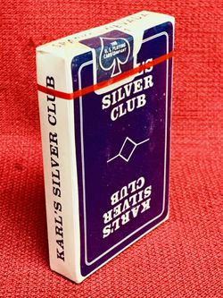 Vintage Karl's Silver Club Playing Cards - Sparks, Nevada New