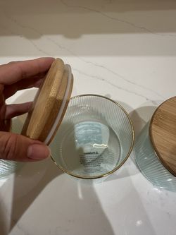 3 Glass Containers