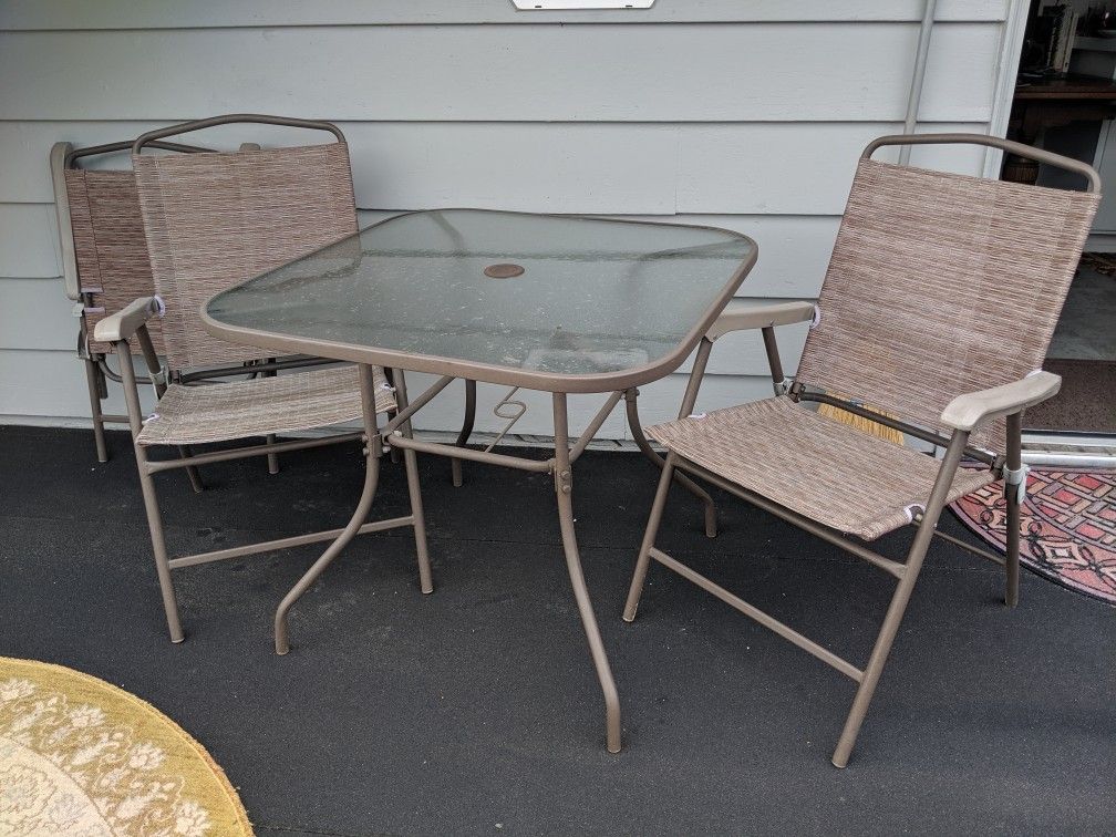 Outdoor table and chairs set of 4 furniture