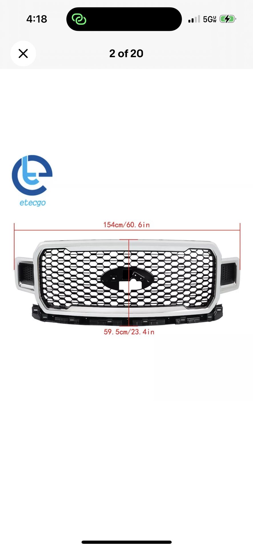Ford F-150 Front Radiator Grill 