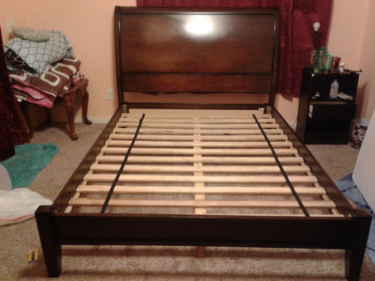 QUEEN BED FRAME SOLID WOOD